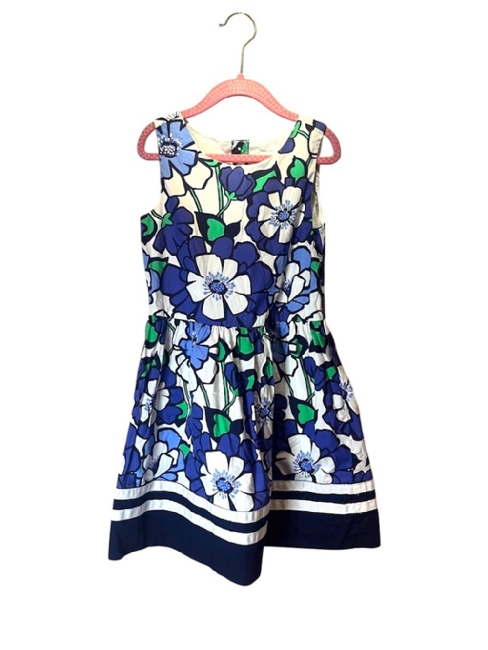 Gymboree Girl’s Cotton Floral Grosgrain Ribbon Dress Size 7